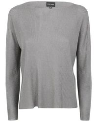 Giorgio Armani - Round-Neck Knitwear - Lyst