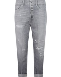 Dondup - Jeans ,Grijs ,Katoen Koons Loose Cotton Jeans - Lyst