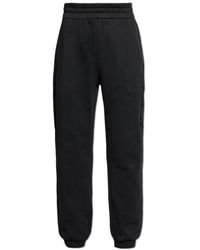 Moncler - Broeken ,Zwart ,Katoen Logo Trainingsbroeken - Lyst