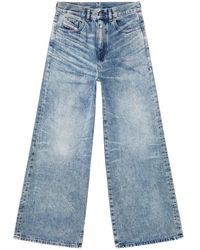 DIESEL - 1966 D-Sire High-Rise Wide-Leg Jeans - Lyst