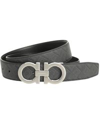 Ferragamo - Omkeerbare En Verstelbare Gancini Riem - Lyst