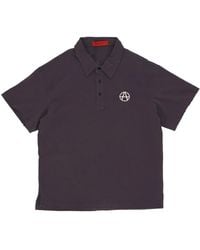 Acupuncture - Tops ,Grijs ,Katoen Donkergrijze Polo Tee Met 3D-Logo - Lyst