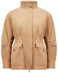Moncler - Jassen ,Polyester Korte Parka Jas - Lyst