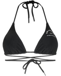 KARL LAGERFELD - Badmode ,Zwart ,Polyester Triangle Bikini Top - Lyst