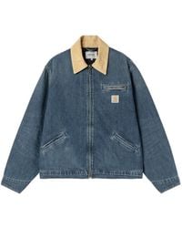 Carhartt - Jassen ,Blauw ,Katoen Og Detroit Jacket - Lyst