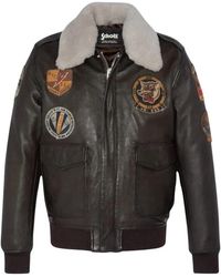 Schott Nyc - Badged Pilot Jacket - Lyst
