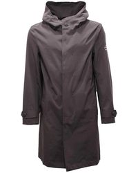 Ecoalf - Jassen ,Zwart ,Technical Jacket 319 Tranch Model - Lyst