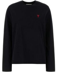 Ami Paris - Ami De Coeur T-Shirt Met Lange Mouwen - Lyst