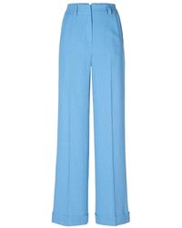 Riani - Pantalones de moda wide-fit con textura similar al lino - Lyst
