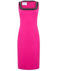 Moschino - Elegant Strapless Midi Jurk - Lyst