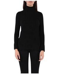 Akep - Maglia a costine con collo alto - Lyst