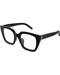 Saint Laurent - Cat-Eye-Sonnenbrille Mit Ikonischem Eckwinkel - Lyst