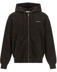 Carhartt - Hoodies & Sweatvesten ,Bruin ,Katoen Hooded Painter Jacket - Lyst
