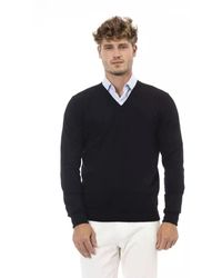 Alpha Studio - Eleganter V-Ausschnitt Pullover - Lyst