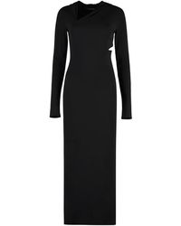 Versace - Lange Uitgesneden Jurk Met Capuchon - Lyst