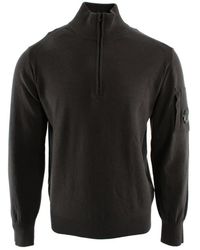 C.P. Company - Sweater Met Halve Rits - Lyst
