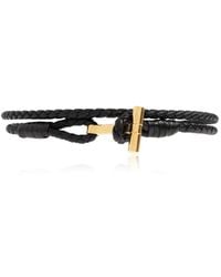 Tom Ford - Gevlochten Leren T-Armband - Lyst