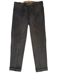BRIGLIA - Graue logo hose slim fit - Lyst