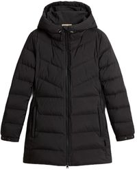Woolrich - Jassen ,Zwart ,Leer Shirley Jacket - Lyst