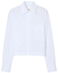 Closed - Klassieke Cropped Blouse - Lyst