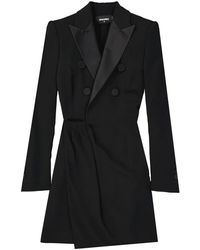 DSquared² - Elegantes midi-kleid mit taschen - Lyst