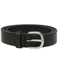 Orciani - Accessoires ,Zwart ,Leer Bull Soft Riem - Lyst