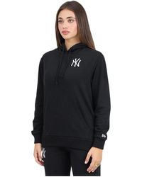 KTZ - Mlb New York Yankees League Essential Sudadera Con Capucha Negra, Mujer, Talla - Lyst