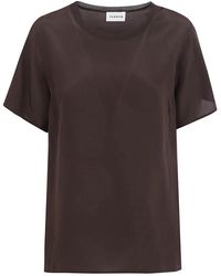 P.A.R.O.S.H. - Crepe De Chine Zijden Blouse - Lyst