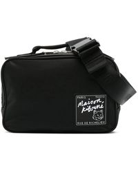 Maison Kitsuné - Bum bag mit fuchs logo patch - Lyst