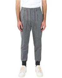 Tagliatore - Broeken ,Grijs ,Super 100's Virgin Wool Broeken - Lyst
