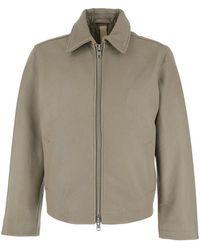 sunflower - Jassen ,Grijs ,Leer Kort Leren Jack - Lyst