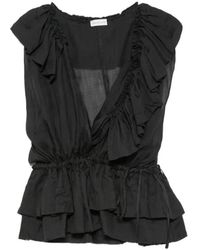 Dries Van Noten - Tops ,Zwart ,Sleeveless Tops - Lyst