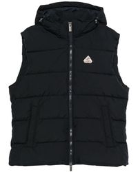 Pyrenex - Jassen ,Zwart ,Polyester Spoutnic Mini Ripstop Hooded Vest - Lyst