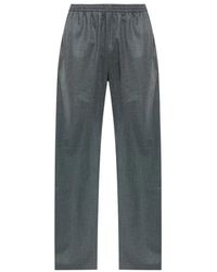 Lanvin - Wool Pleated Broeken - Lyst