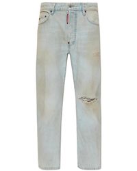 DSquared² - Jeans ,Blauw ,Straight Jeans - Lyst