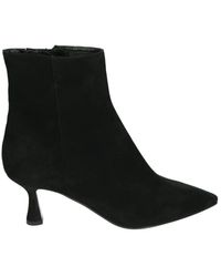 Kennel & Schmenger - Schwarze Wildleder Stiefel Mit Hohem Absatz - Lyst