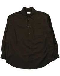 Lemaire - Camicia a maniche lunghe con doppia tasca in nero - Lyst