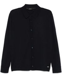 Brioni - Blauw Lange Mouw Polo-Neck Shirt - Lyst