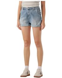 Circle Of Trust - Korte Broeken ,Blauw ,Katoen Blauwe Mikky Short Jeans Voor - Lyst