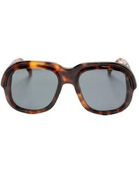 Dries Van Noten - Accessoires ,Bruin ,Occhiali Zonnebril - Lyst