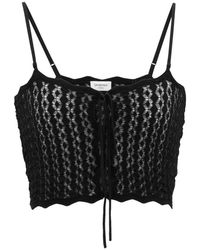 Saint Laurent - Sleeveless Tops - Lyst