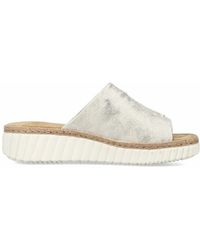 Rieker - Sandalen Met Sleehak - Lyst