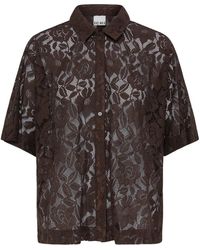 Ichi - Overhemden ,Bruin ,Blouses & Shirts - Lyst