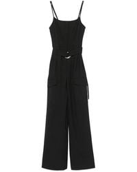 IRO - Schwarzer jumpsuit mit verstellbaren trägern - Lyst
