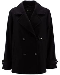 Fay - Double-Breasted Coats - Lyst