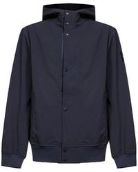 Stone Island - Jassen ,Blauw ,Polyester Soft Shell-R Jas - Lyst