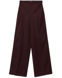Pinko - Broeken ,Bruin ,Wol Casual Bruine Wollen Broek - Lyst
