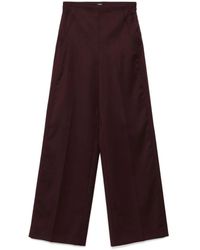 Pinko - Broeken ,Bruin ,Wol Casual Bruine Wollen Broek - Lyst