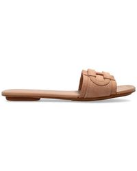 Hogan - H685 Leder-Slides - Lyst