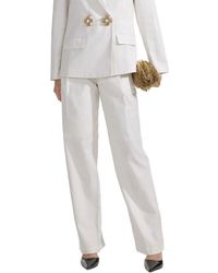 Self-Portrait - Straight Trousers - Lyst